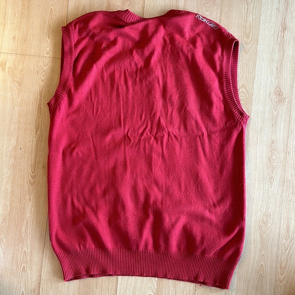 Retro Reebok argyle golf sweater vest Medium - Picture 5 of 5